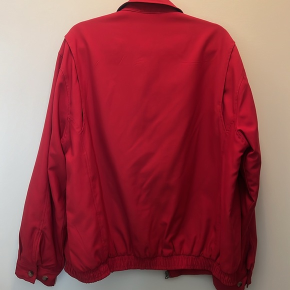 T. Harris London Red & Navy Full Zippered Windbreaker Size Large - Picture 8 of 11